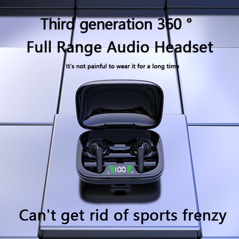 Clip-on BT Headset Huawei Apple Android Universal Wireless 5.3 Large Volume Painless Wearing Ultra Long Endurance